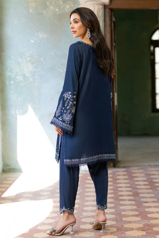 FW26DA-3011 GREY 2PCS  EMBROIDERED KURTA WITH TROUSER