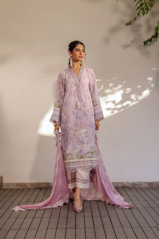 SS24DA-2512 LIGHT PURPLE 2PCS HAND EMBELLISHED  SHIRT WITH TROUSER