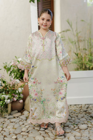 SS26DK-0246 L-GREEN 1 Pcs Kaftan
