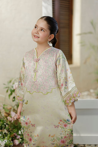 SS26DK-0246 L-GREEN 1 Pcs Kaftan