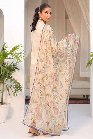 DC-2149 OFF WHITE 2PCS EMBROIDERED KURTA WITH DUPATTA