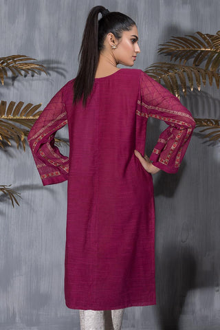 DA-1228 Maroon EMBROIDERED KURTA