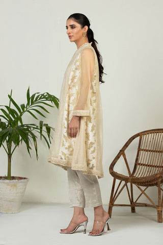 DA-1469 GREEN EMBROIDERED KURTA