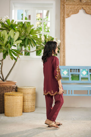 DK-0126 MAROON 2PCs