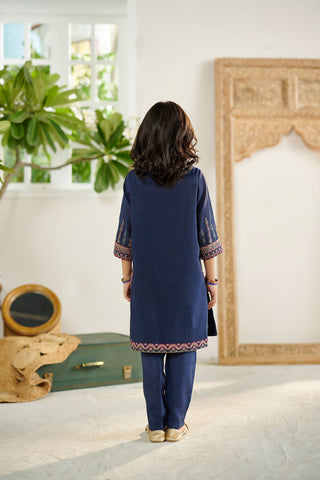 DK-0134 NAVY BLUE 2PCs