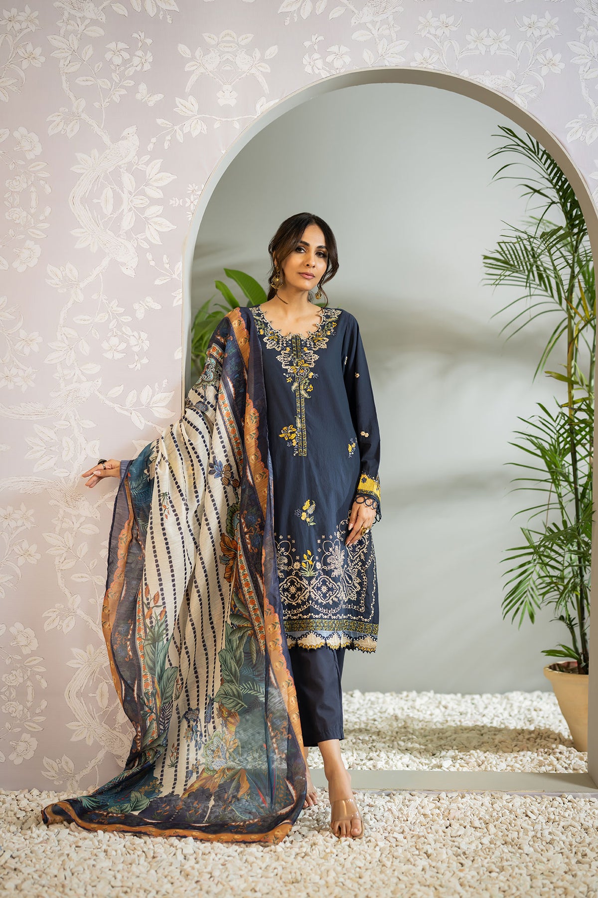 DU-3097 NAVY BLUE   3PCS