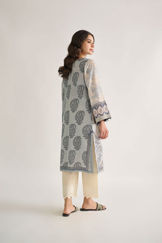 DC-0460 L-GREEN EMBROIDERED KURTA