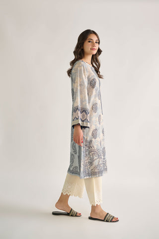 DC-0460 L-GREEN EMBROIDERED KURTA