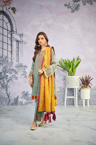 DU-3060 GREEN KARANDI-COTTON  4PCS