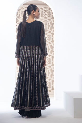 DL-0250 BLACK 2Pcs SHIRT WITH TROUSER
