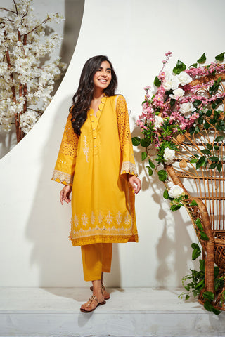 DC-0331 YELLOW Lawn 2Pcs