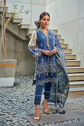 DU-3052 N.BLUE LAWN  3PCS