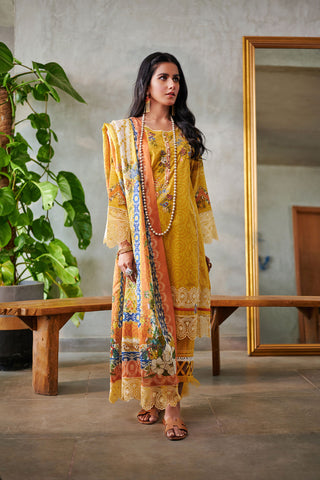 DU-3056 YELLOW LAWN  3PCS