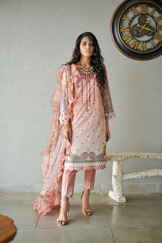 DU-3058 PINK LAWN  3PCS